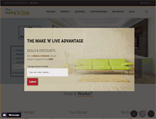 Tablet Screenshot of makenlive.com